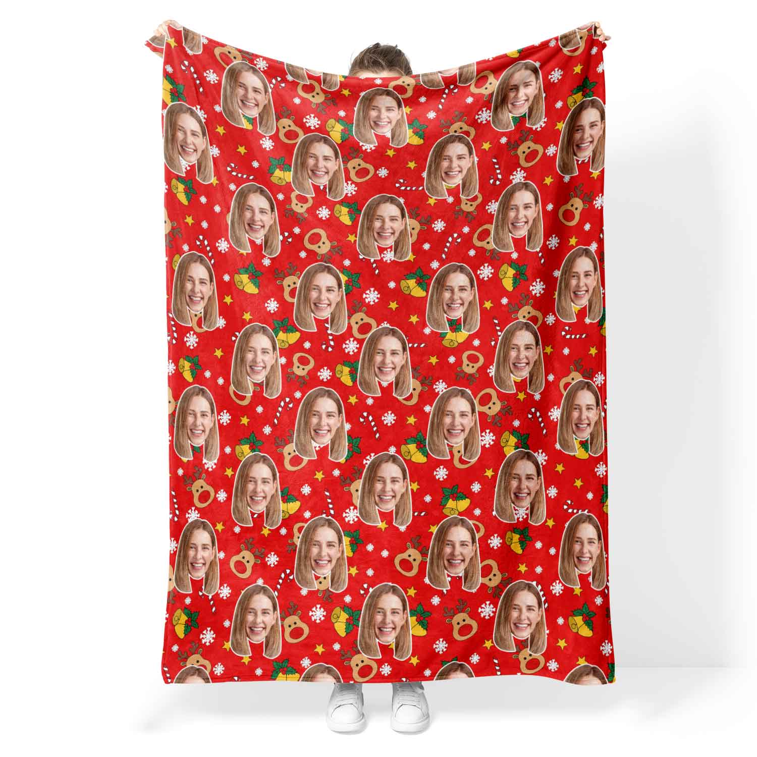 Reindeer Me Personalised Blanket