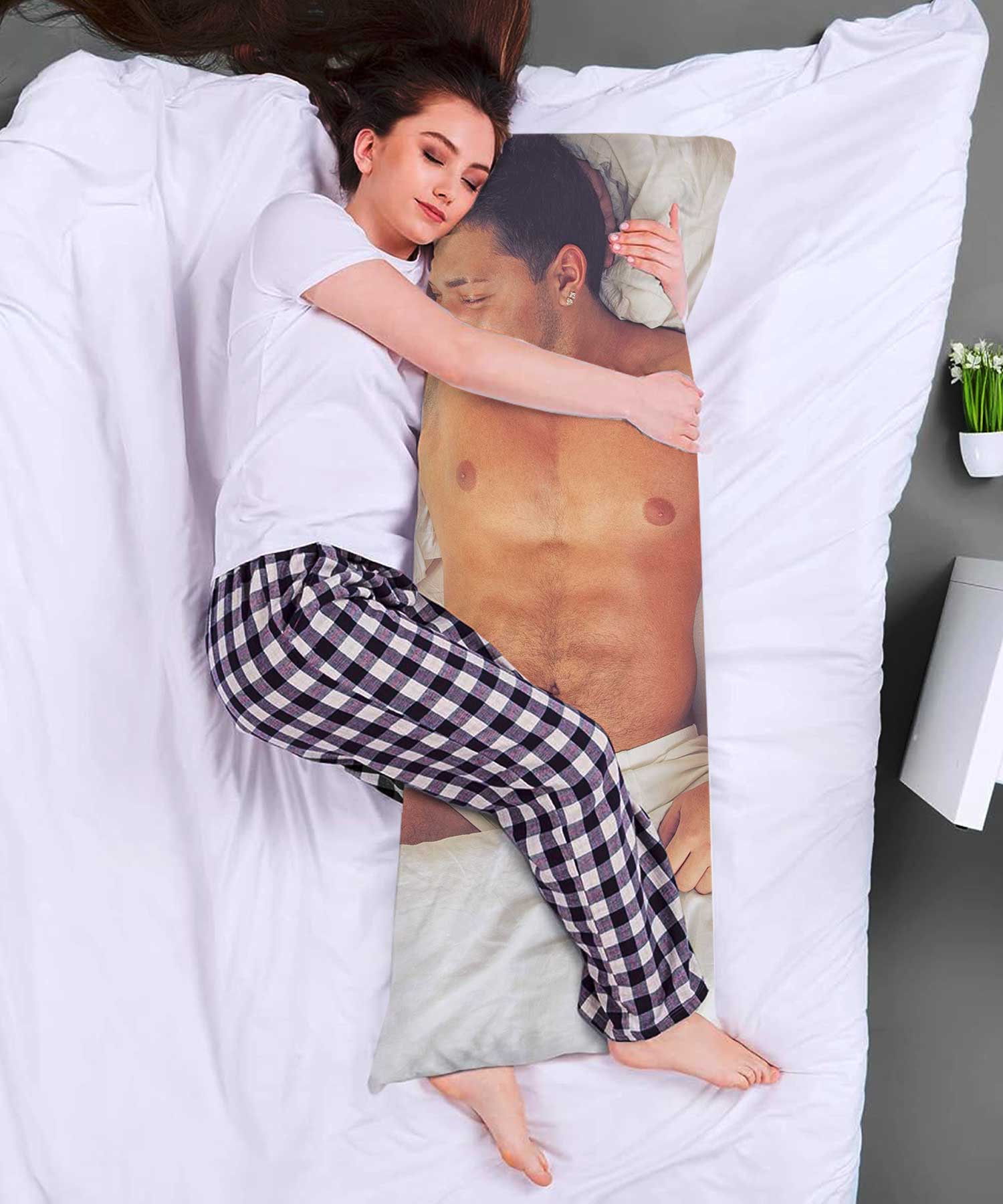 Full Photo Lying Down Body Pillow