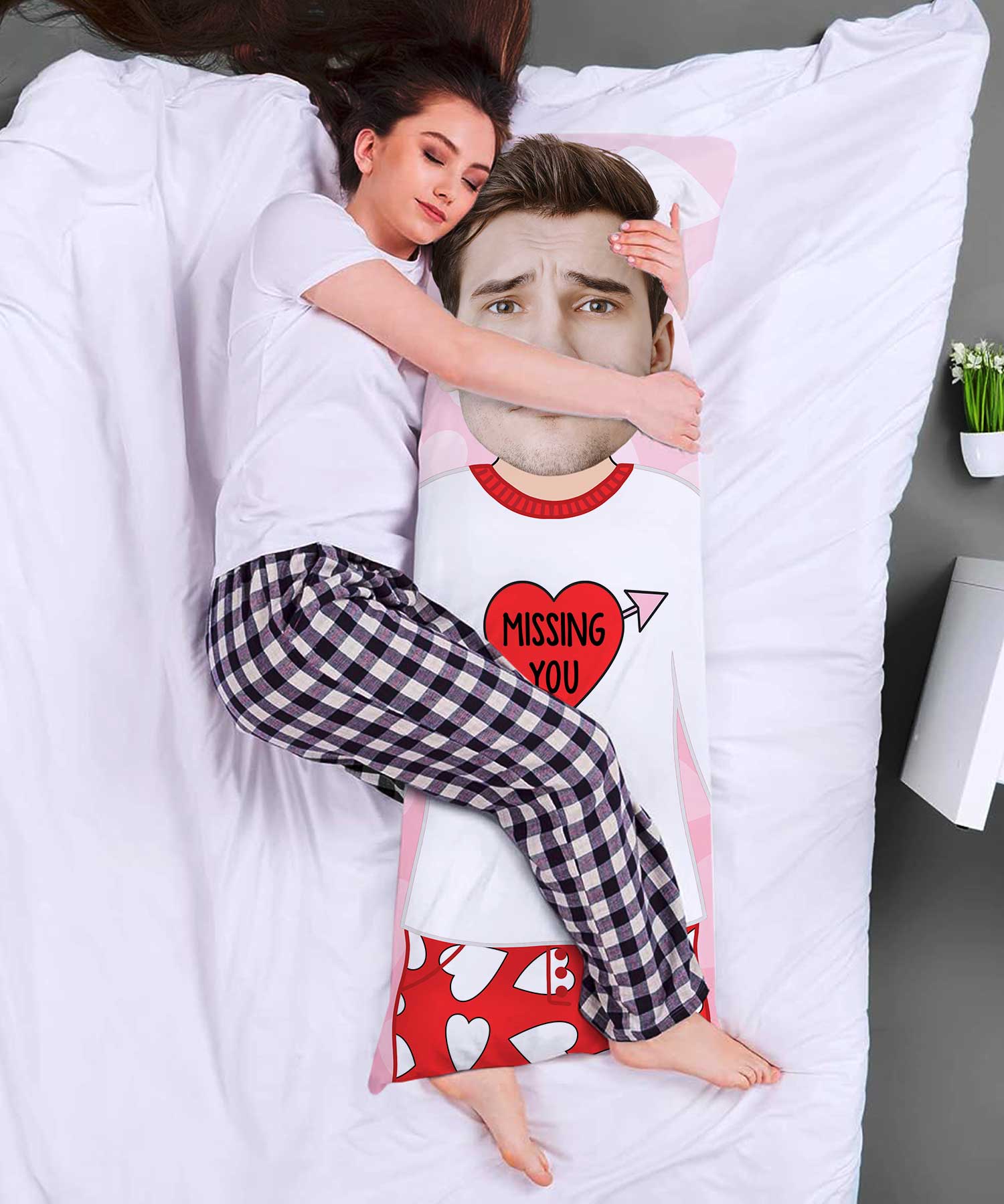 Missing You Custom Body Pillow