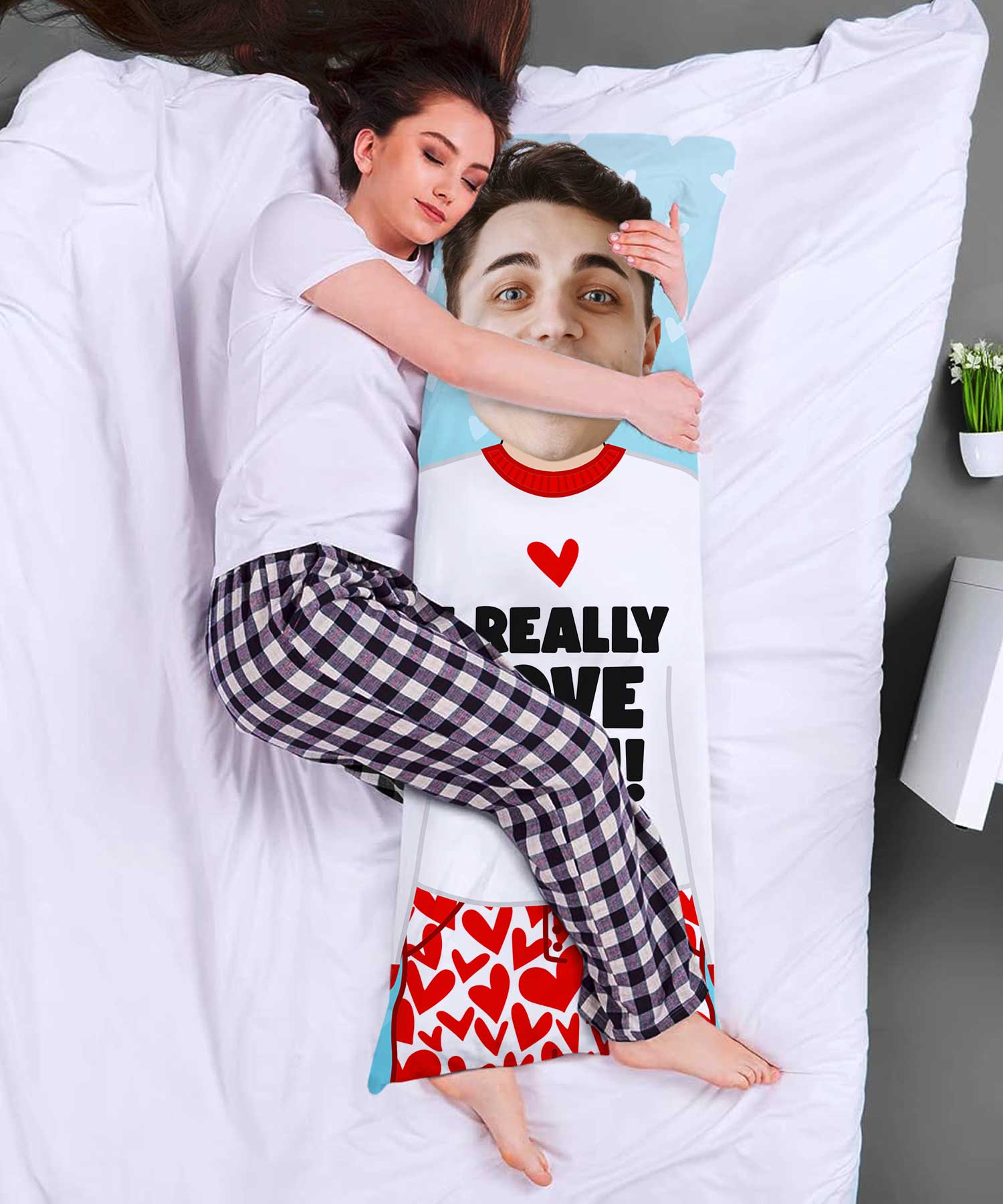 I Really Love You Custom Body Pillow