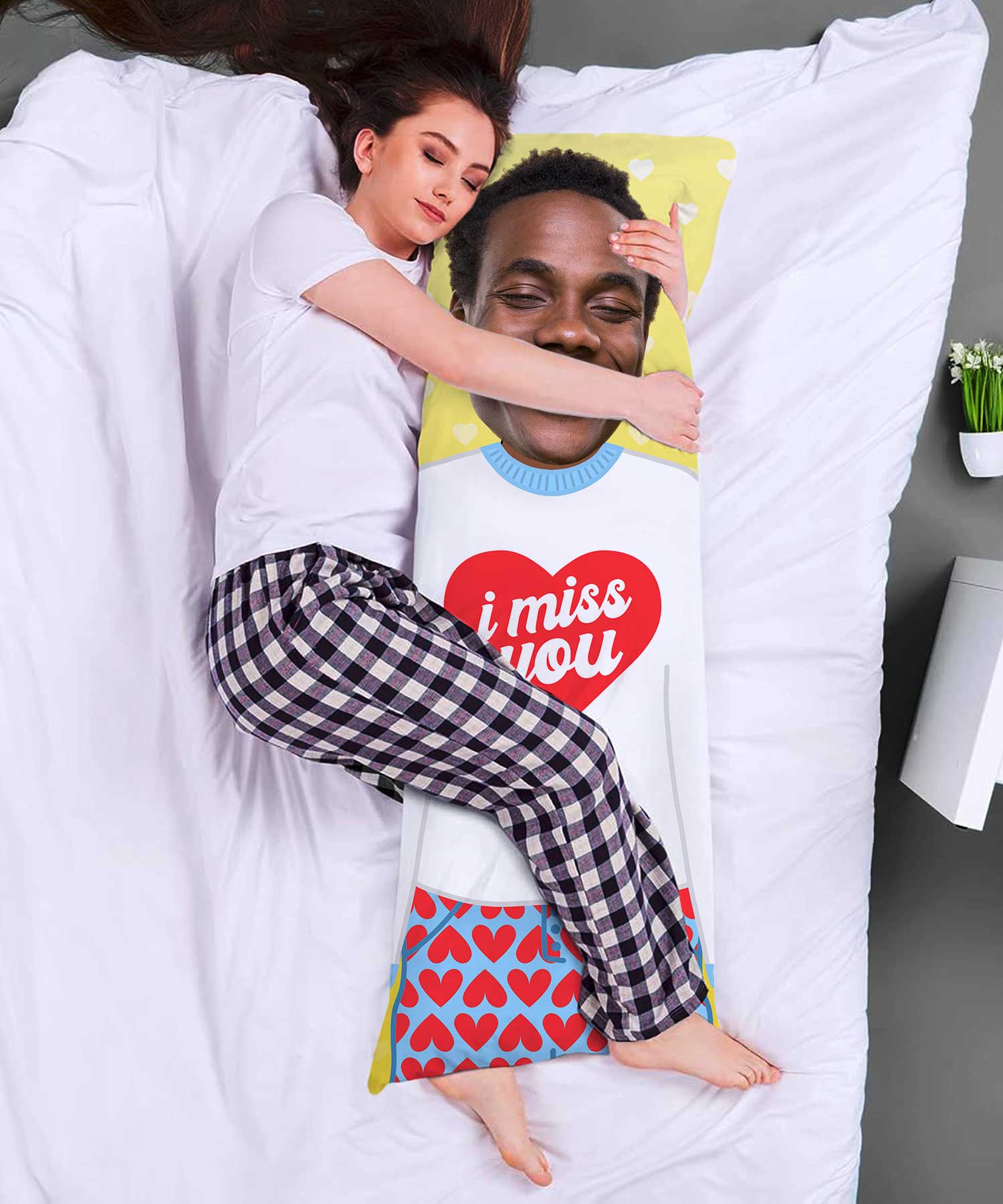 I Miss You Custom Body Pillow