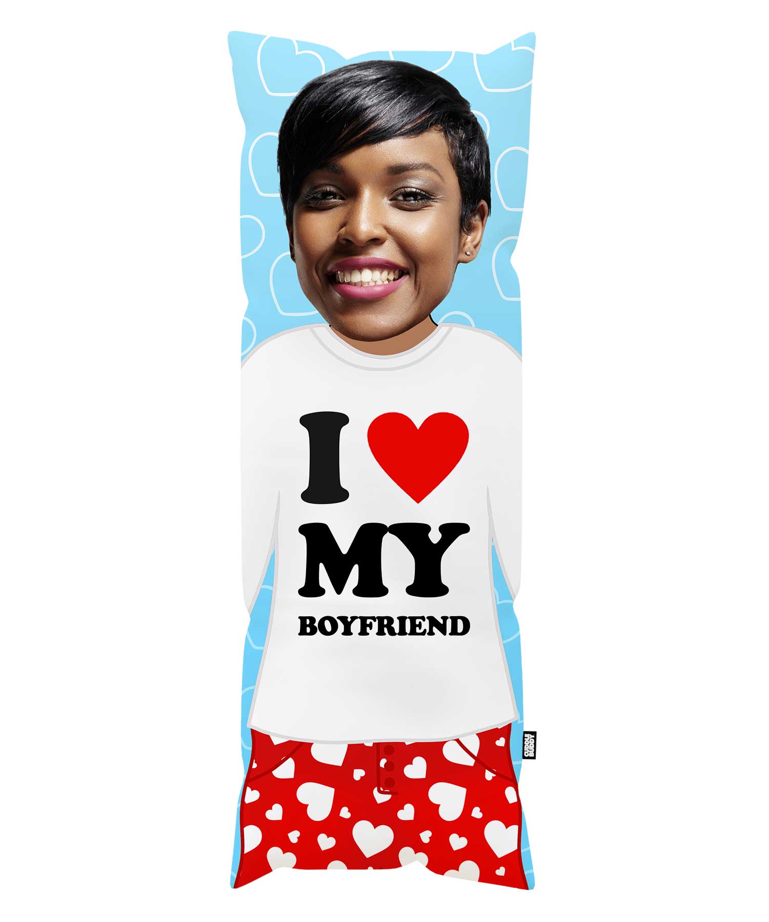 I Love My Boyfriend Custom Body Pillow