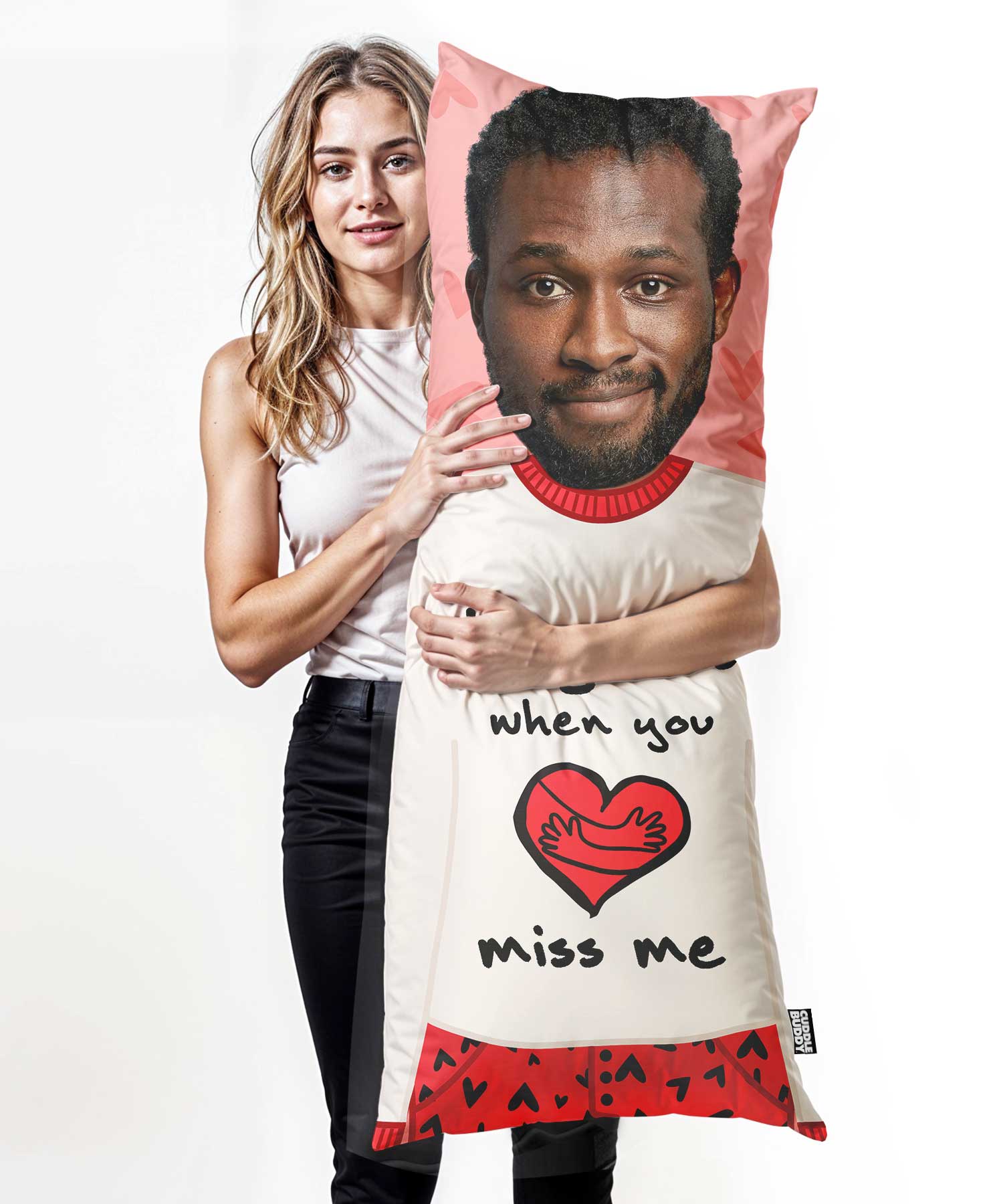 Hug This When You Miss Me Custom Body Pillow