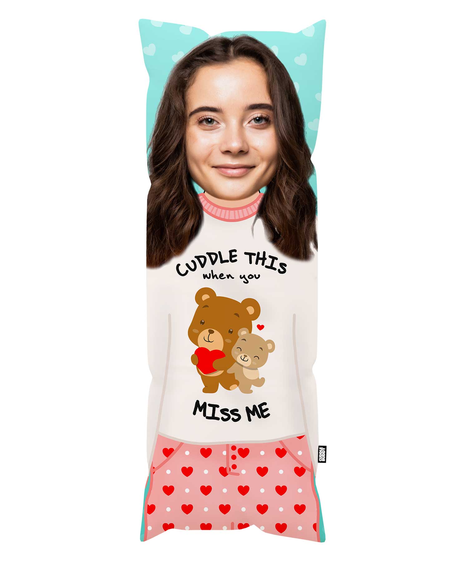 Cuddle This When You Miss Me Custom Body Pillow