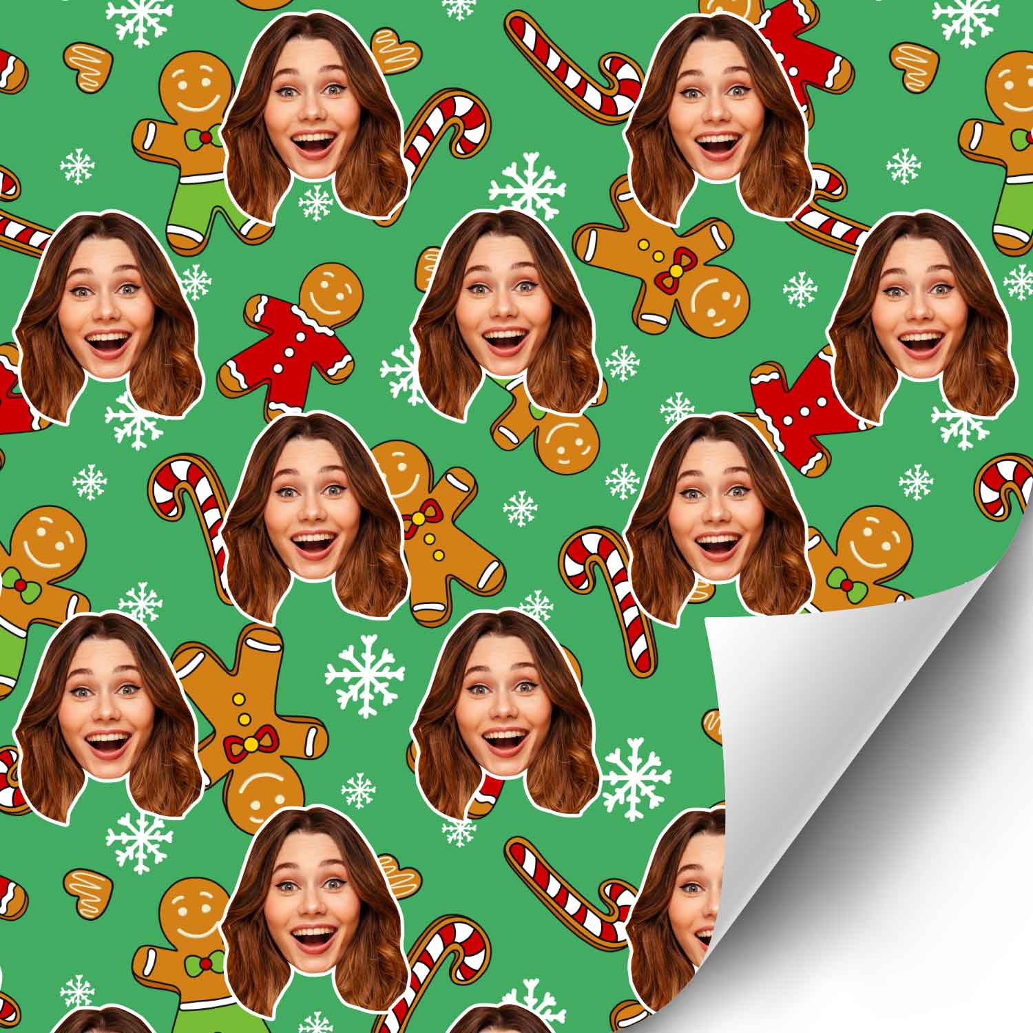 Christmas Gingerbread Wrapping Paper