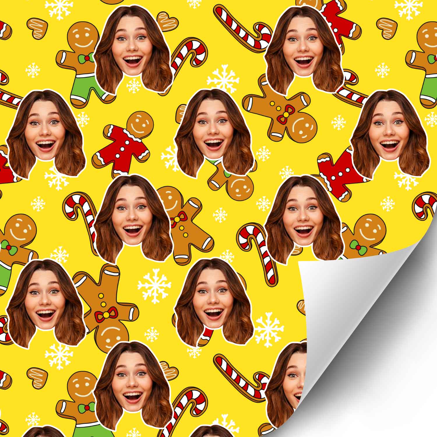 Christmas Gingerbread Wrapping Paper