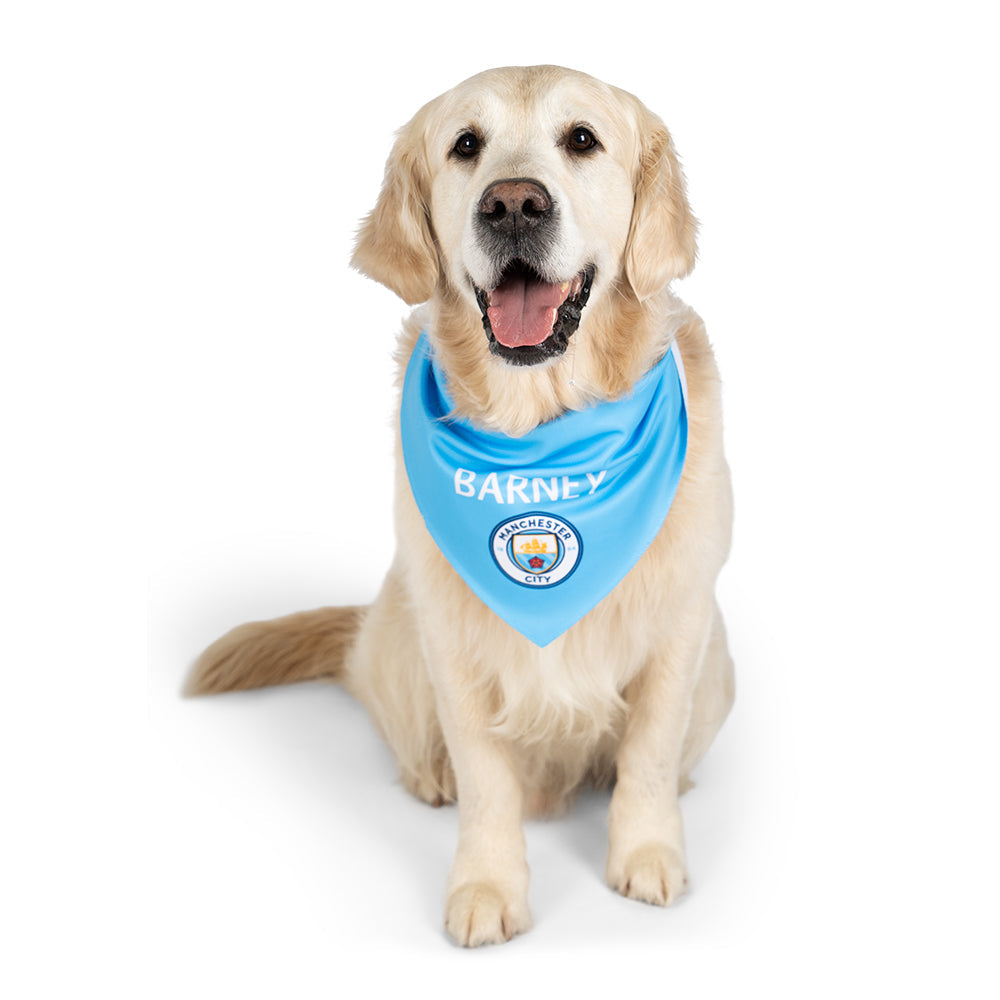 Personalised Man City Dog Bandana