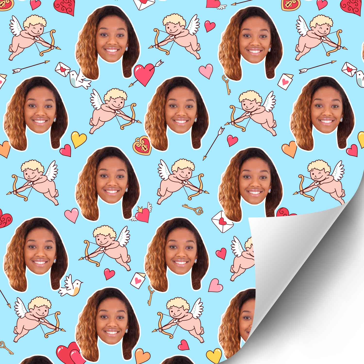 Cupid Girl Wrapping Paper