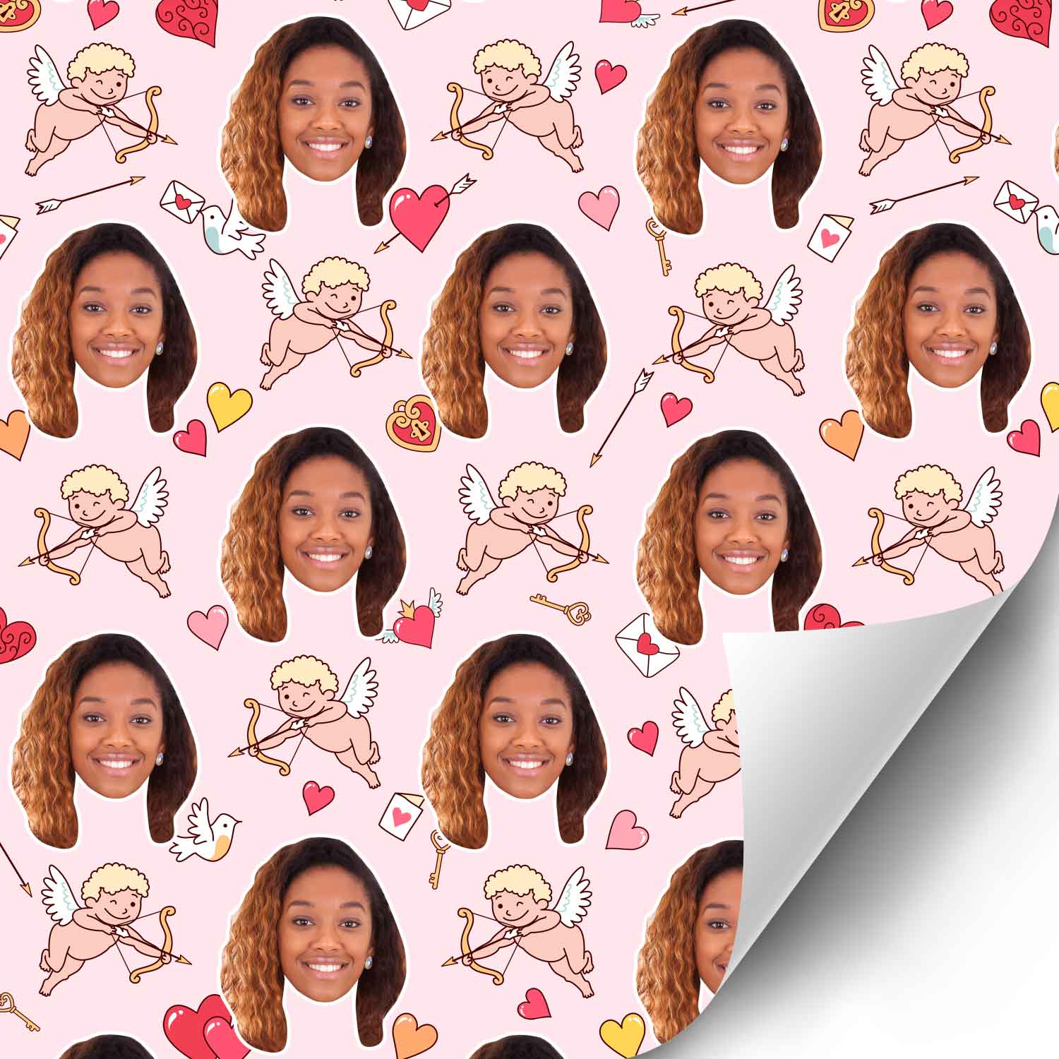 Cupid Girl Wrapping Paper