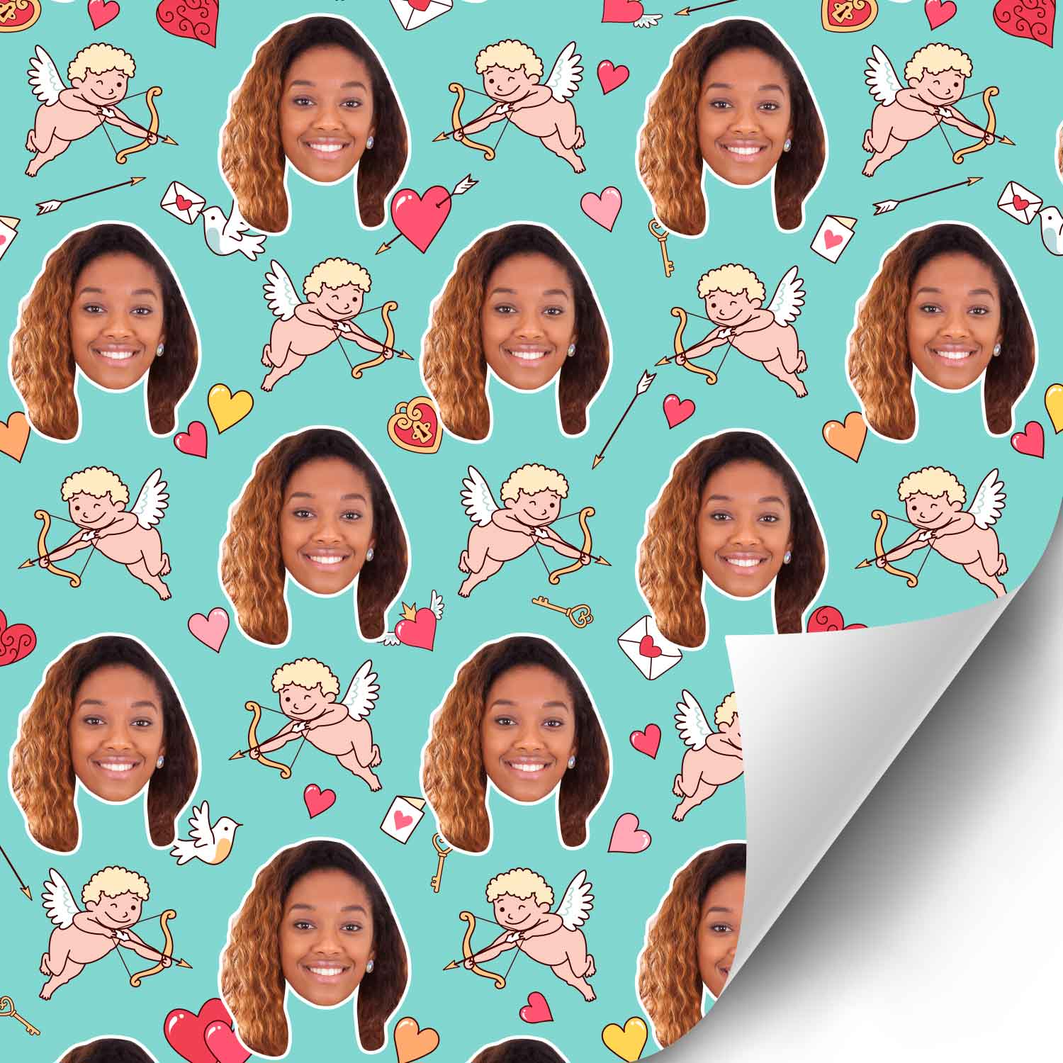 Cupid Girl Wrapping Paper