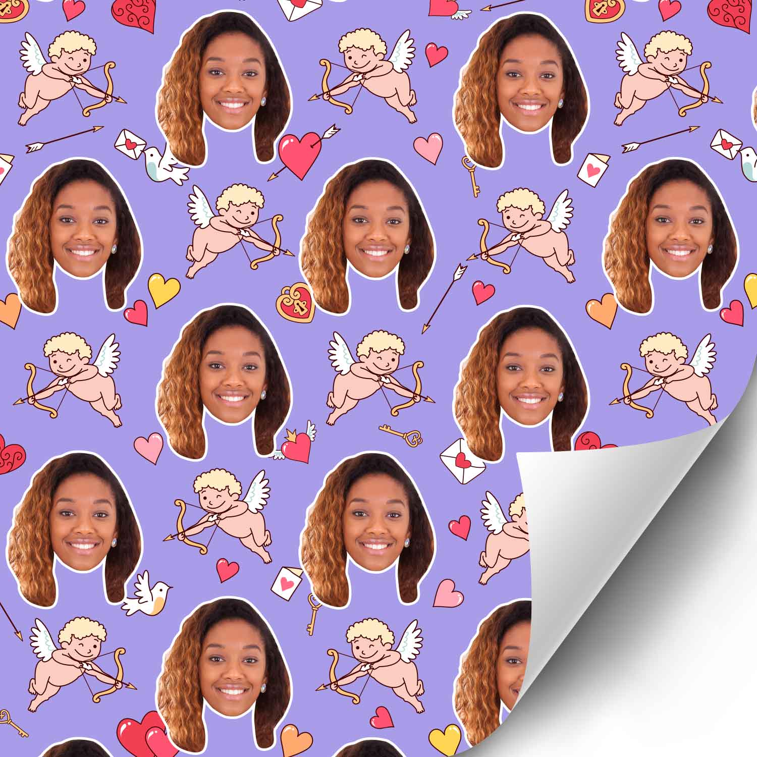 Cupid Girl Wrapping Paper