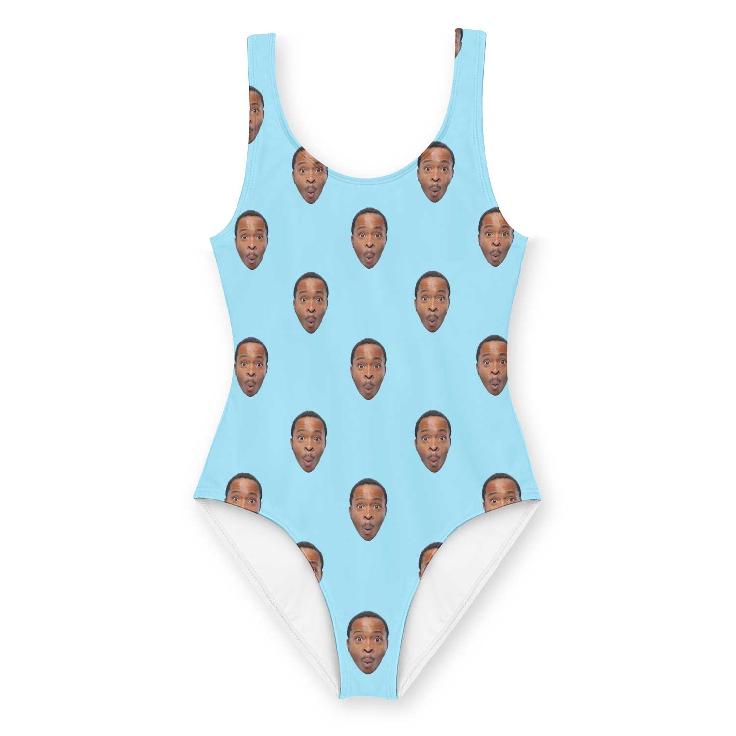 baby blue personalised swimsuit