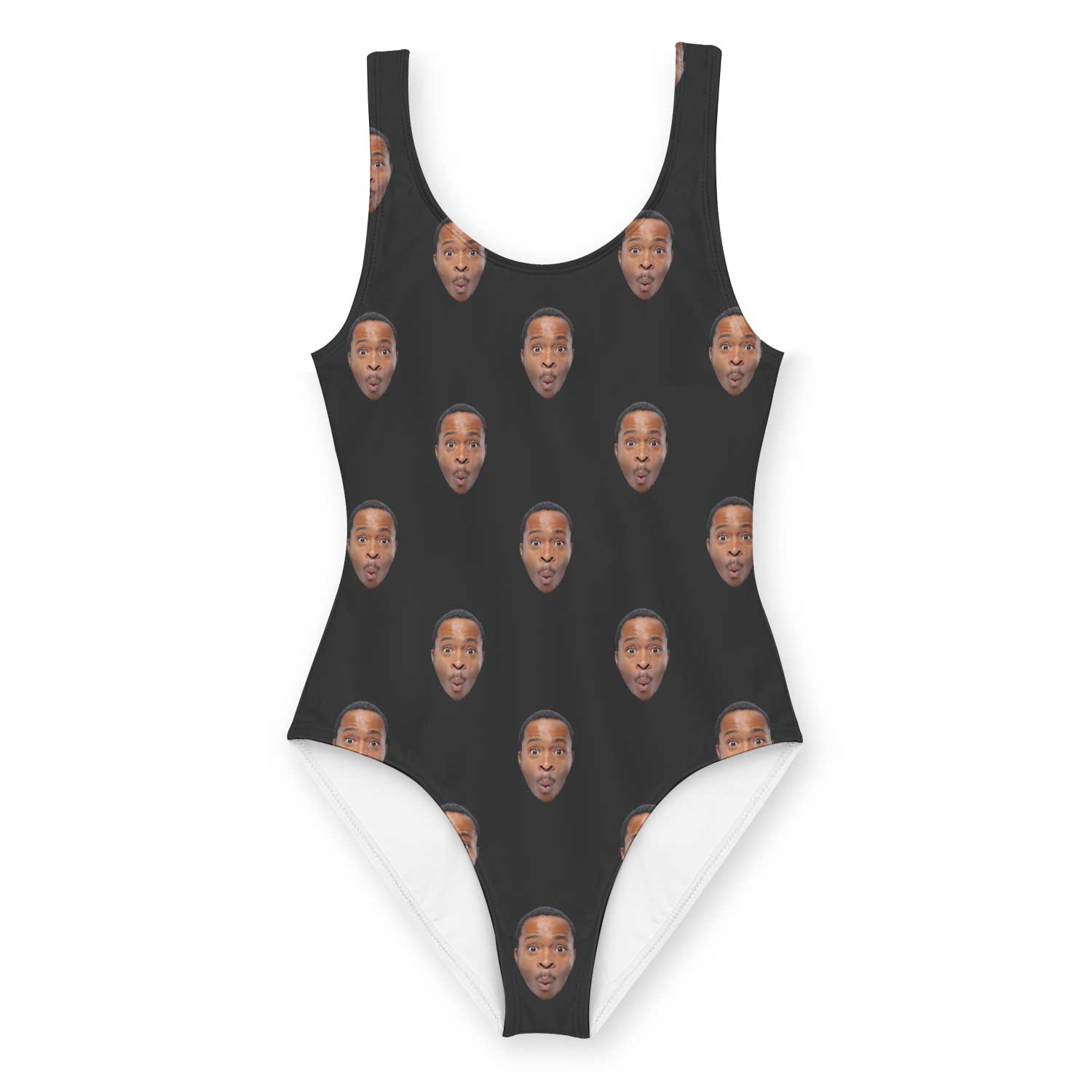 funny personalised swimsuit featuring your photos