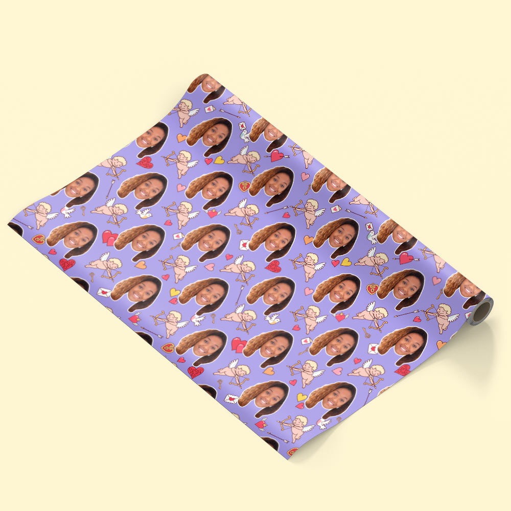 Cupid Girl Wrapping Paper