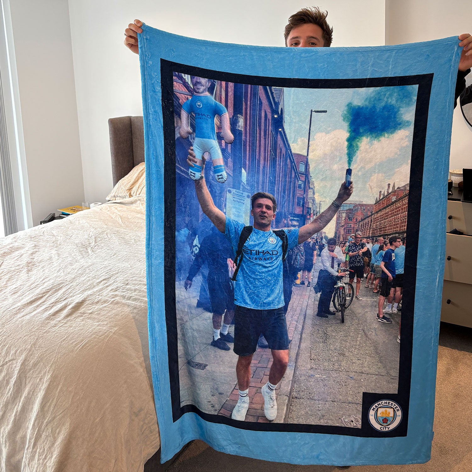 Man City Photo Blanket