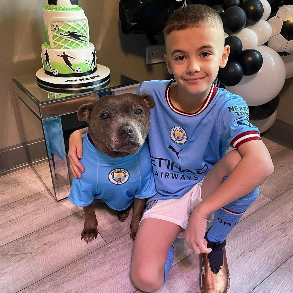 Personalised Man City Dog Shirt