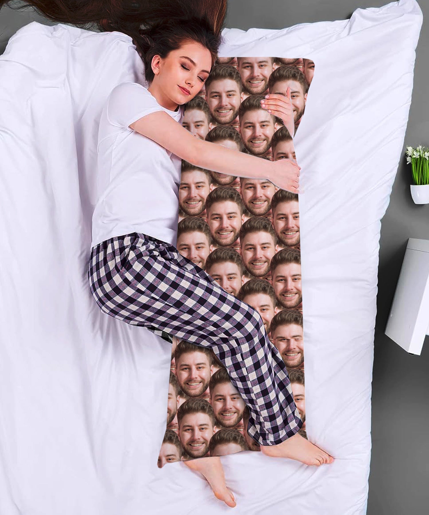 Face Mash Custom Body Pillow