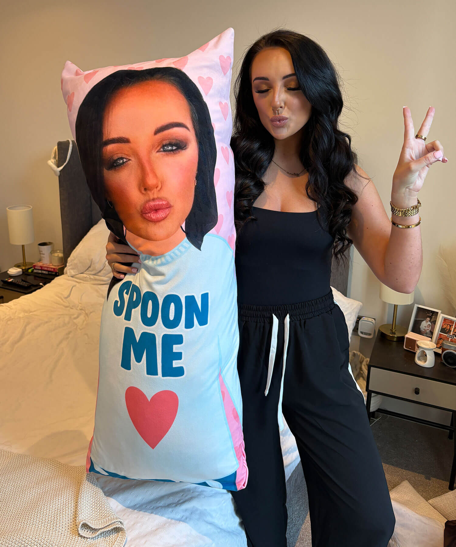 Spoon Me Cuddle Buddy custom body pillow