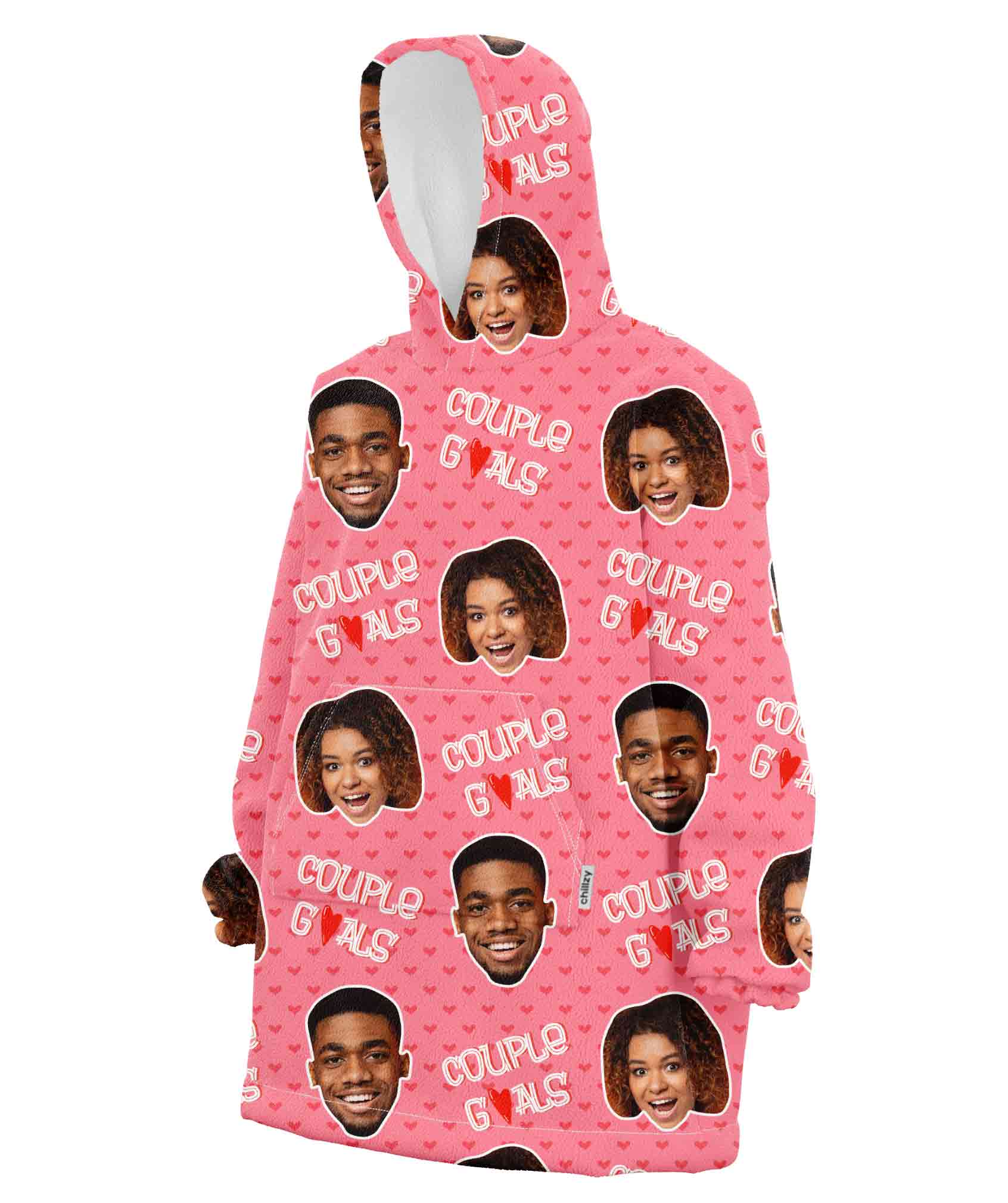 Couple Goals Custom Hoodie Blanket