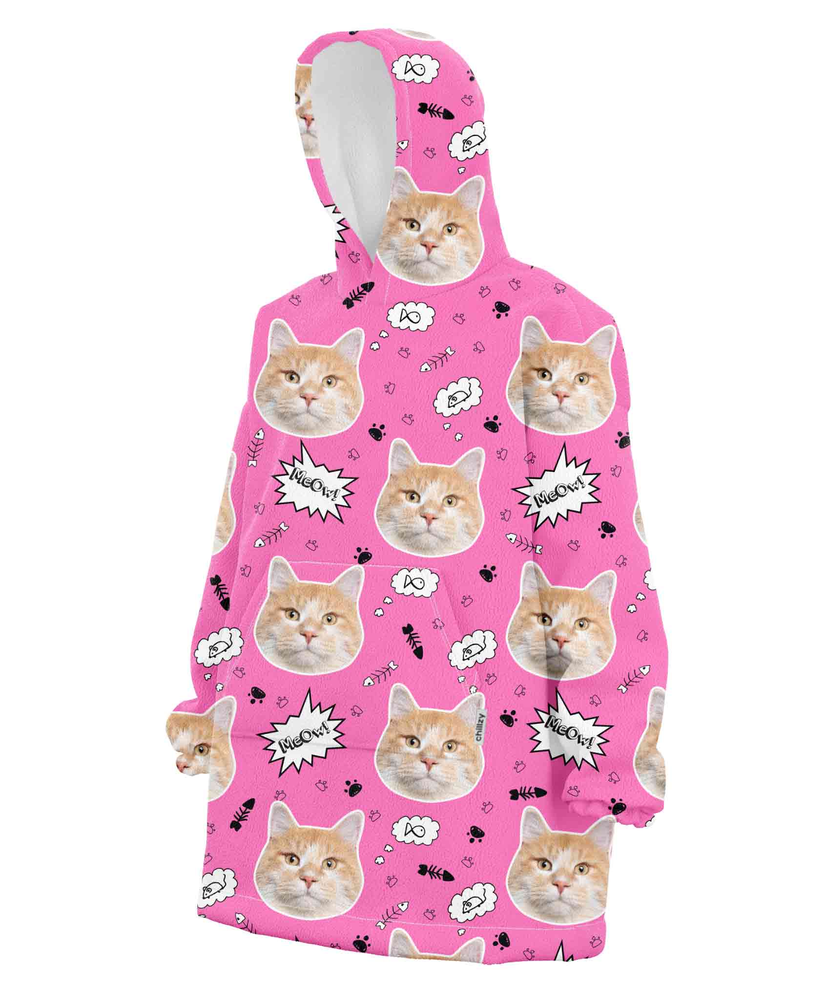 Cat hooded blanket hotsell