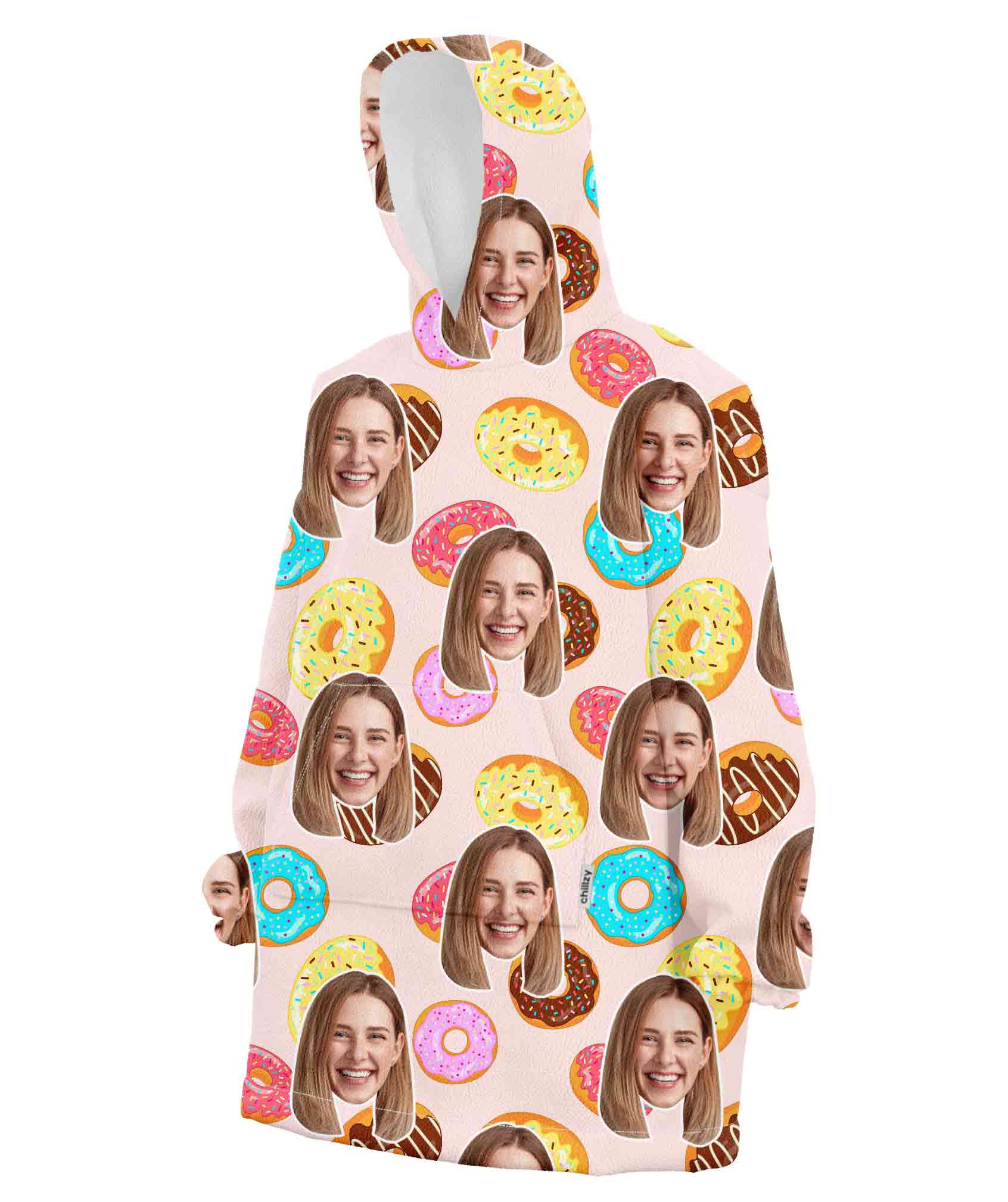 Donuts Chillzy Hoodie Blanket