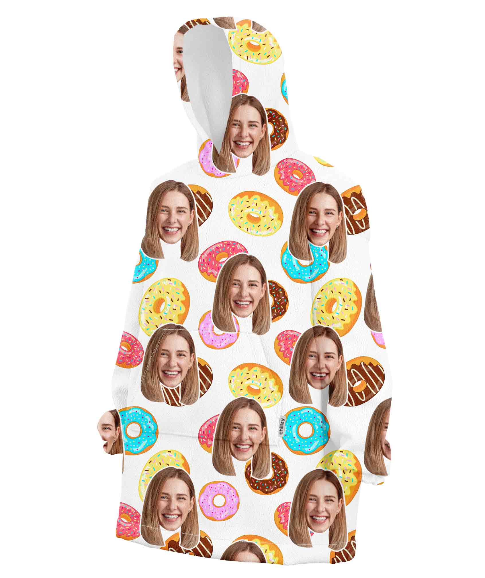 Donuts Chillzy Hoodie Blanket