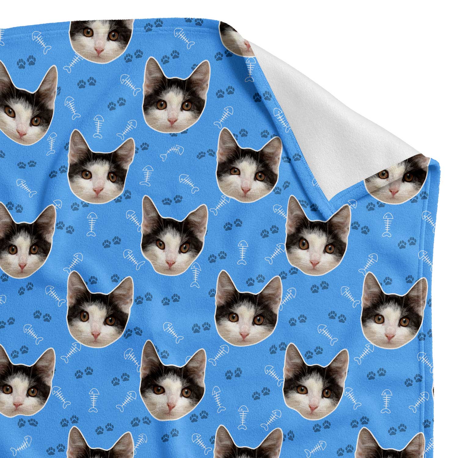 Cat blanket personalised sale