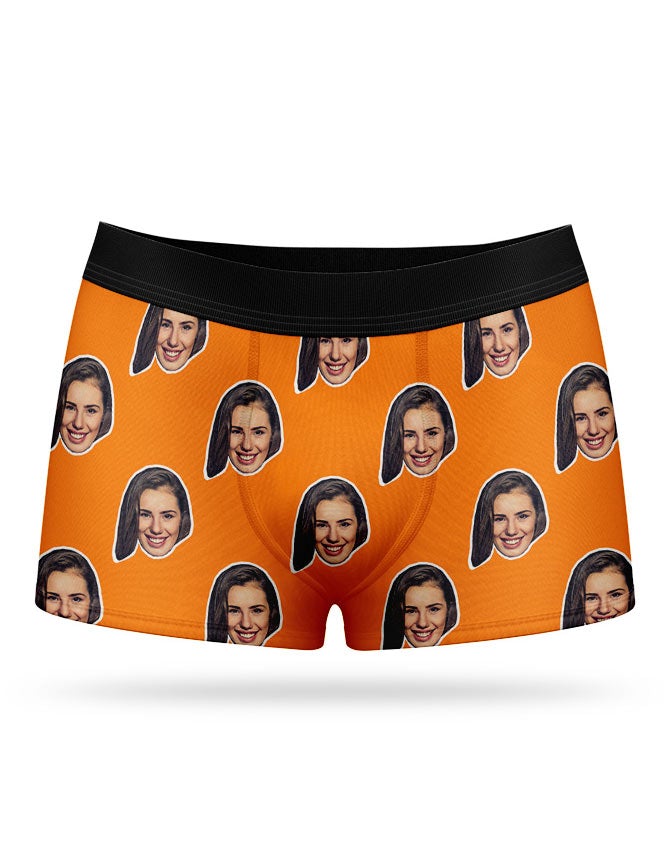MADE in USA personalized Photo Boxer Briefs for Men, Custom Face
