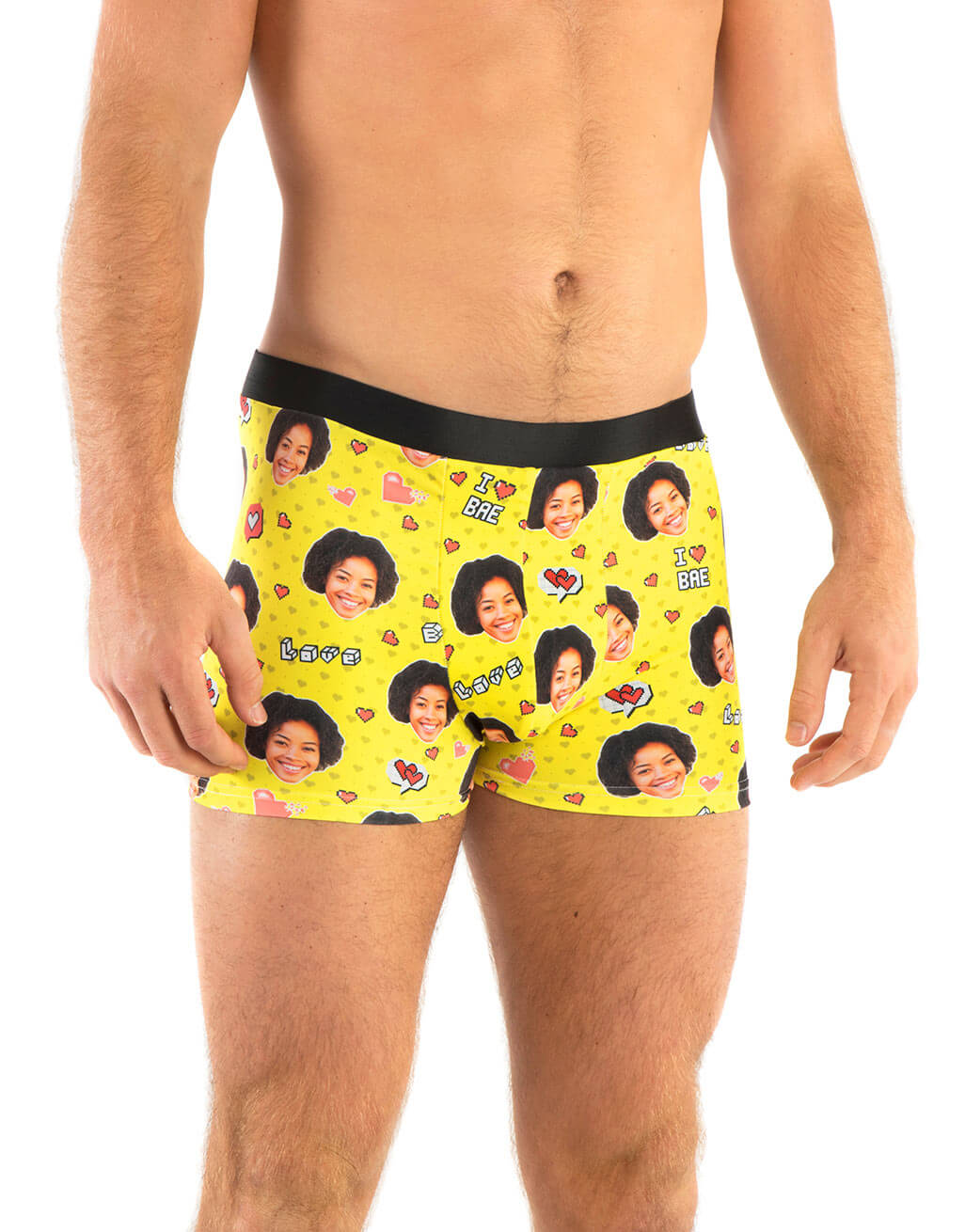 Naughty Love Hearts Custom Boxers - Personalized Boxers – Super Socks