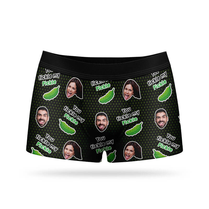 Custom I Love Your Face Boxer Briefs Gift For Him - Personalized