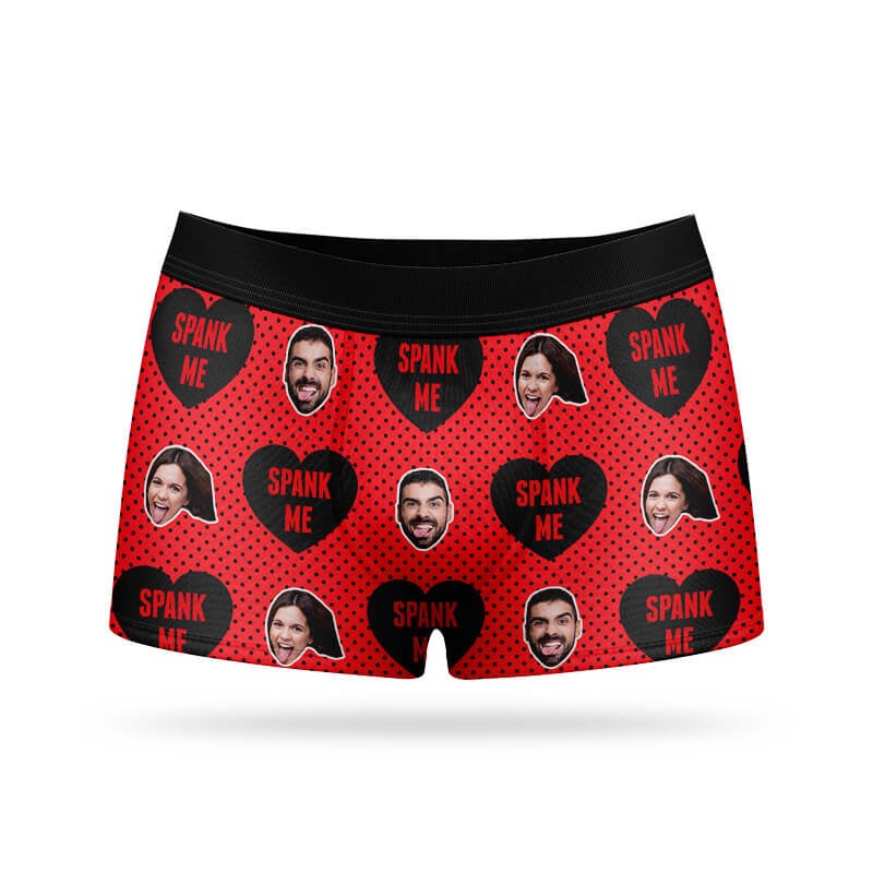Custom Unisex Face Red Lips Men Boxer Briefs Personalized Image Shorts Underwear  Underpants All Over Print Gift at  Men's Clothing store