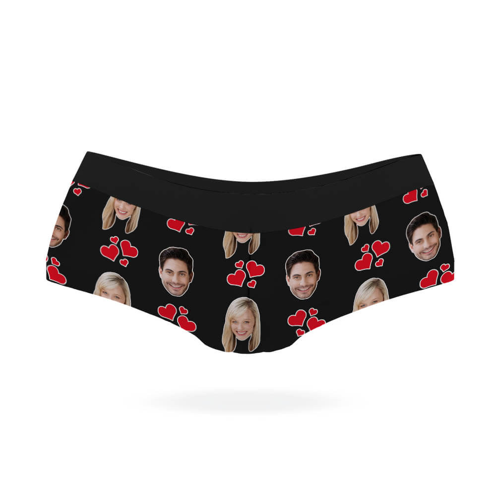 Personalized Mens Boxer Valentines Boxer Briefs With Photo Face