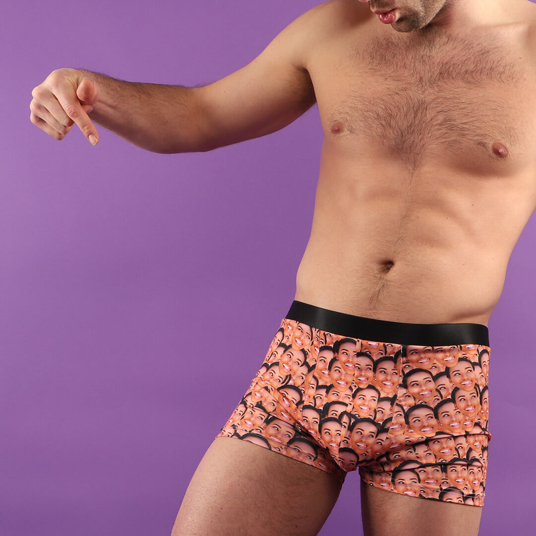 Personalized Underwear for Men, Custom Boxer Briefs Algeria